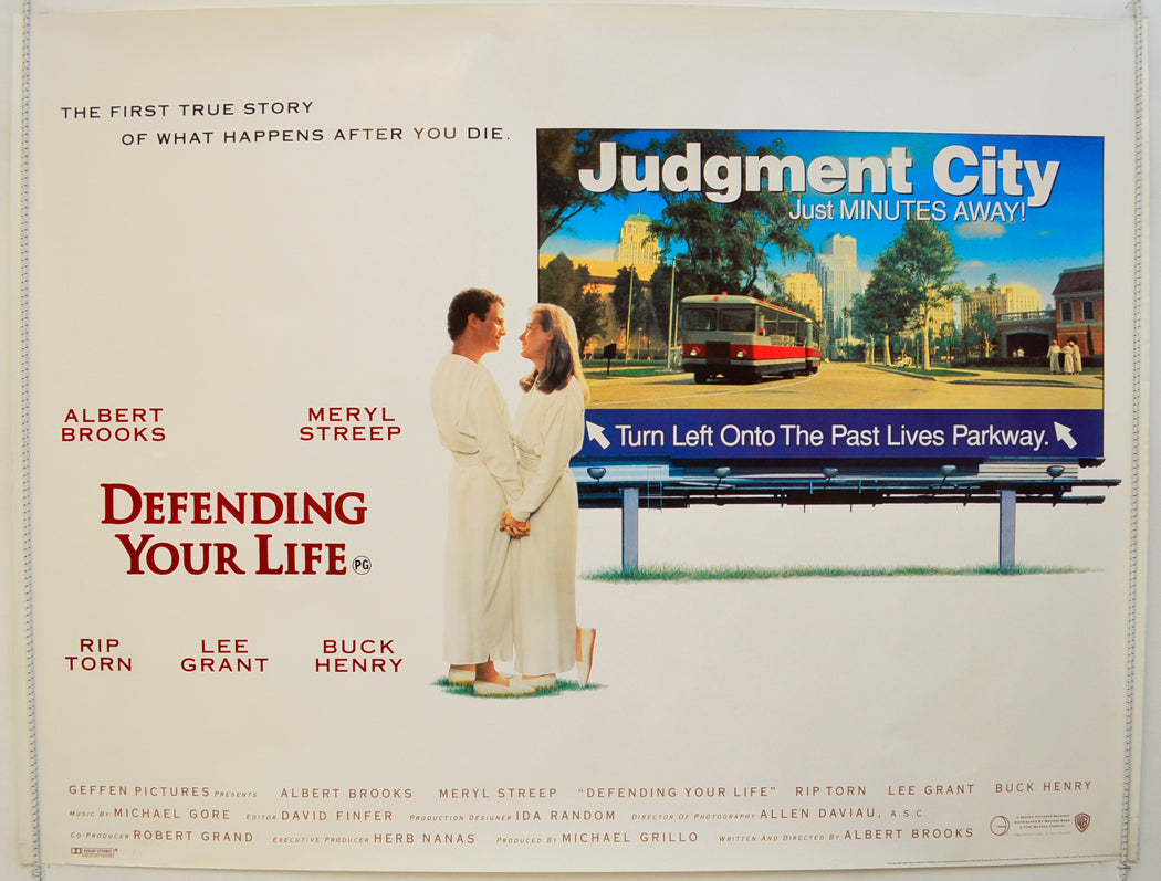 Defending Your Life Original Quad Poster - Film Poster - Movie Poster