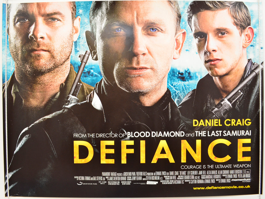 Defiance Original Quad Poster - Film Poster - Movie Poster