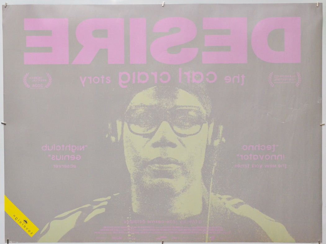 Desire: The Carl Craig Story (Back) Cinema Quad Movie Poster