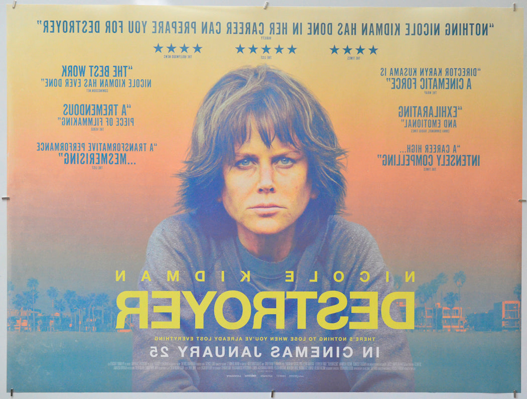 Destroyer (Back) Cinema Quad Movie Poster