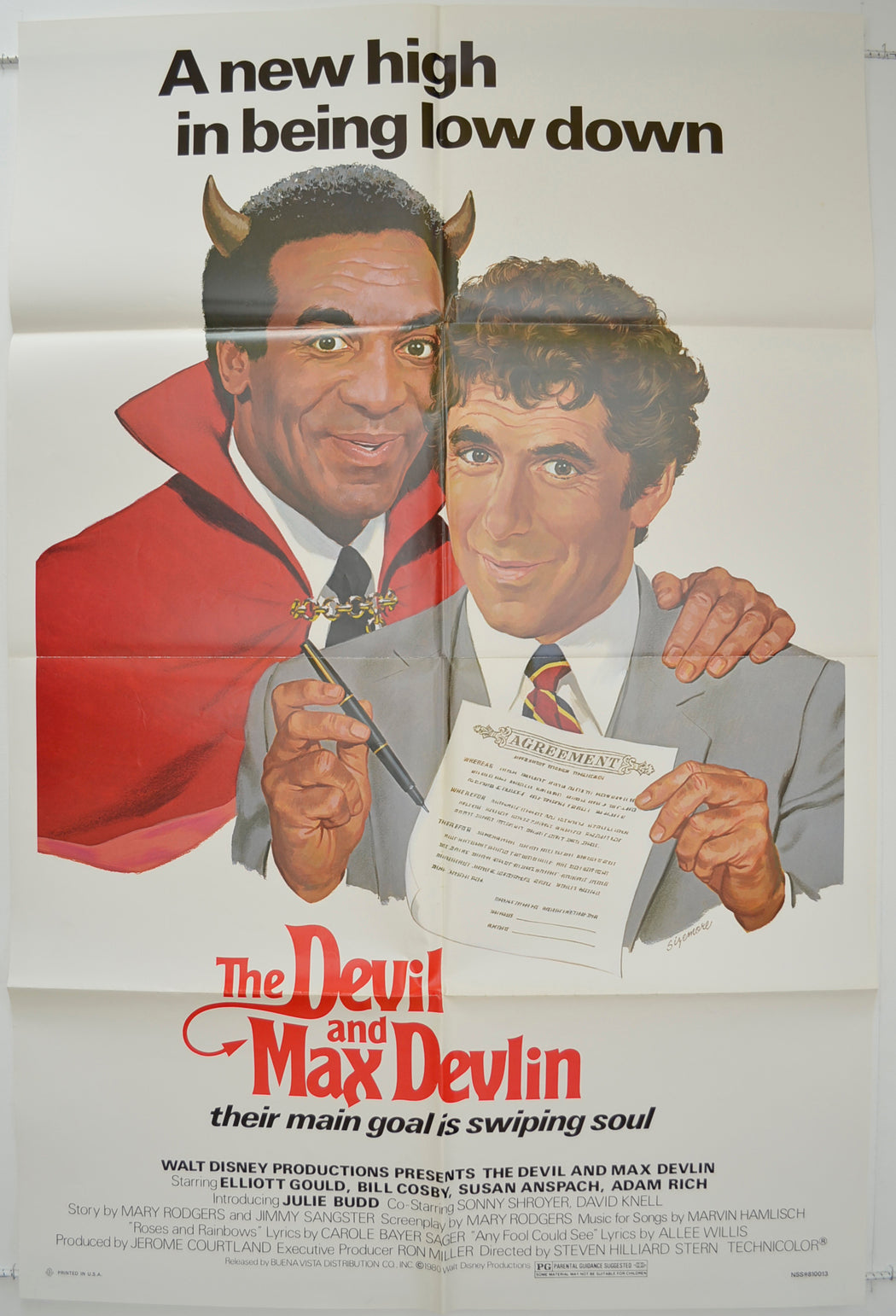 The Devil And Max Devlin Original One Sheet Poster - Film Poster - Movie Poster