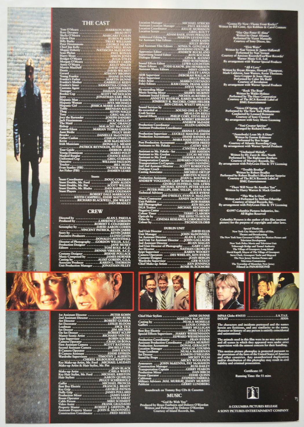 THE DEVIL’S OWN Cinema Exhibitors Press Synopsis Credits Booklet - BACK