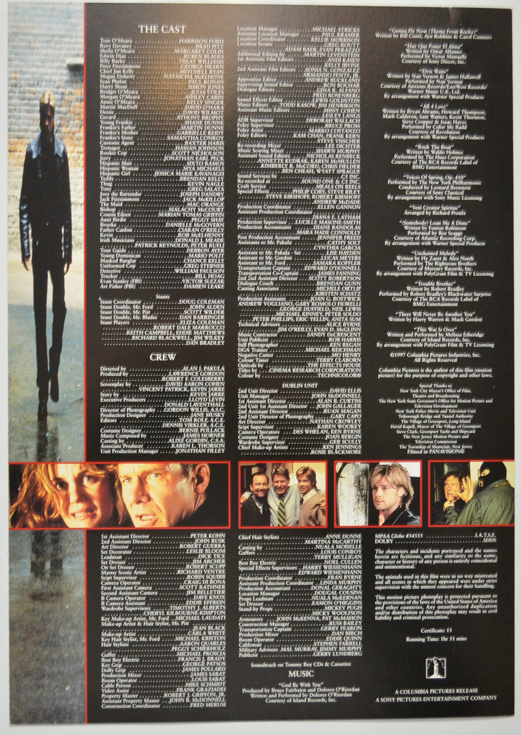 THE DEVIL’S OWN Cinema Exhibitors Press Synopsis Credits Booklet - BACK