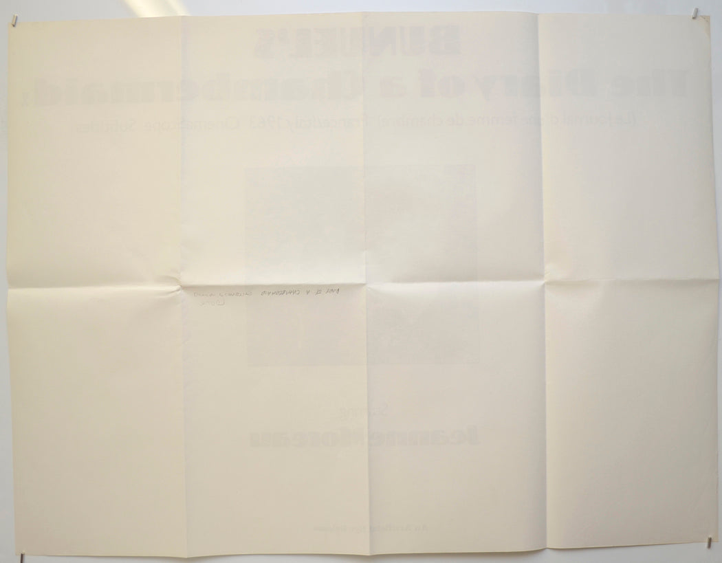 THE DIARY OF A CHAMBERMAID (Back) Cinema Quad Movie Poster