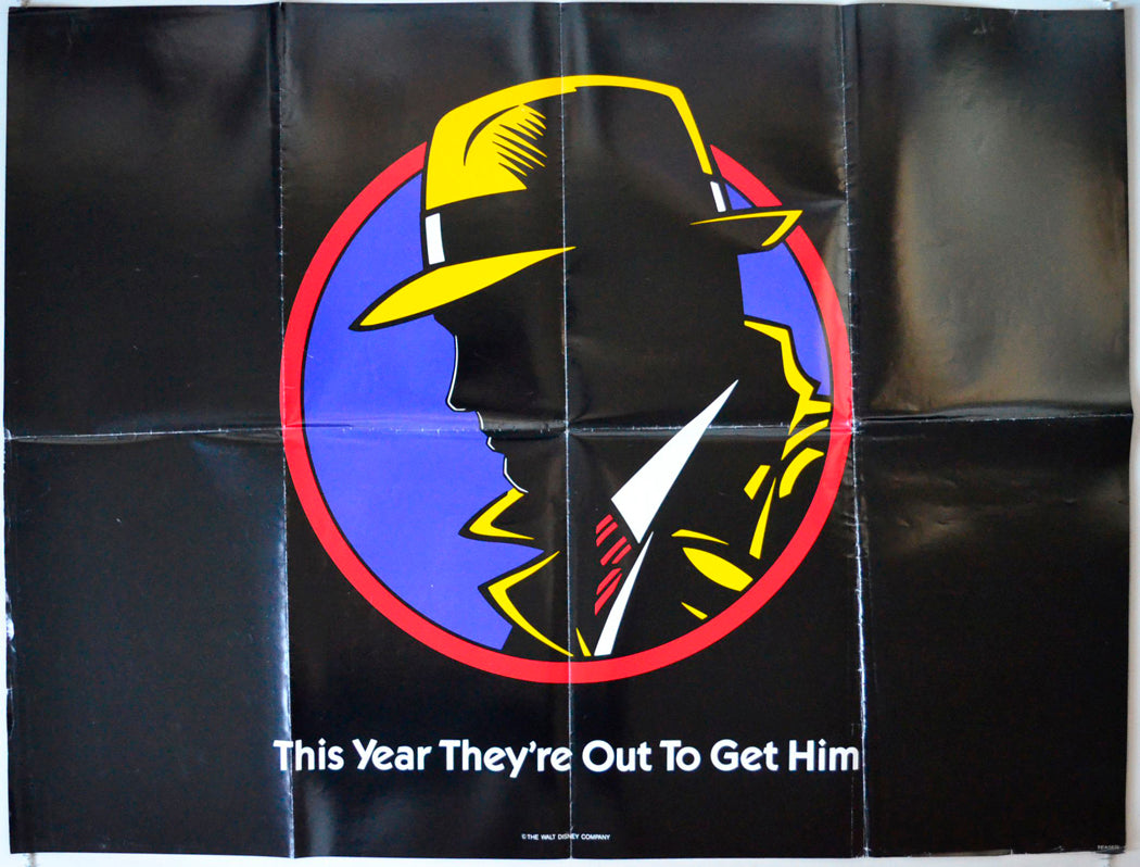 Dick Tracy (Teaser / Advance Version) Original British Quad Poster - Movie Poster