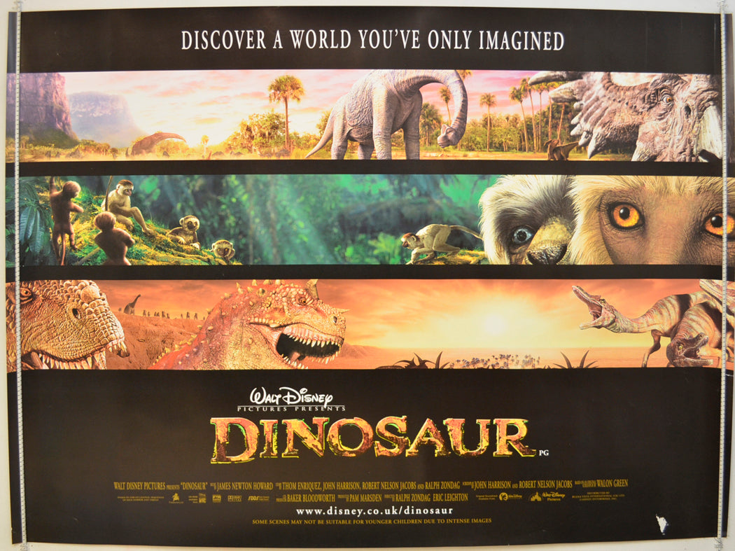 Dinosaur Original Quad Poster - Film Poster - Movie Poster