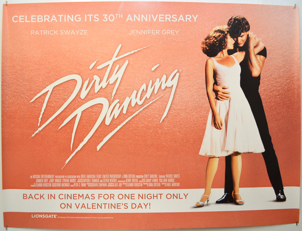 Dirty Dancing” (30th Anniversary release) Original Quad Poster