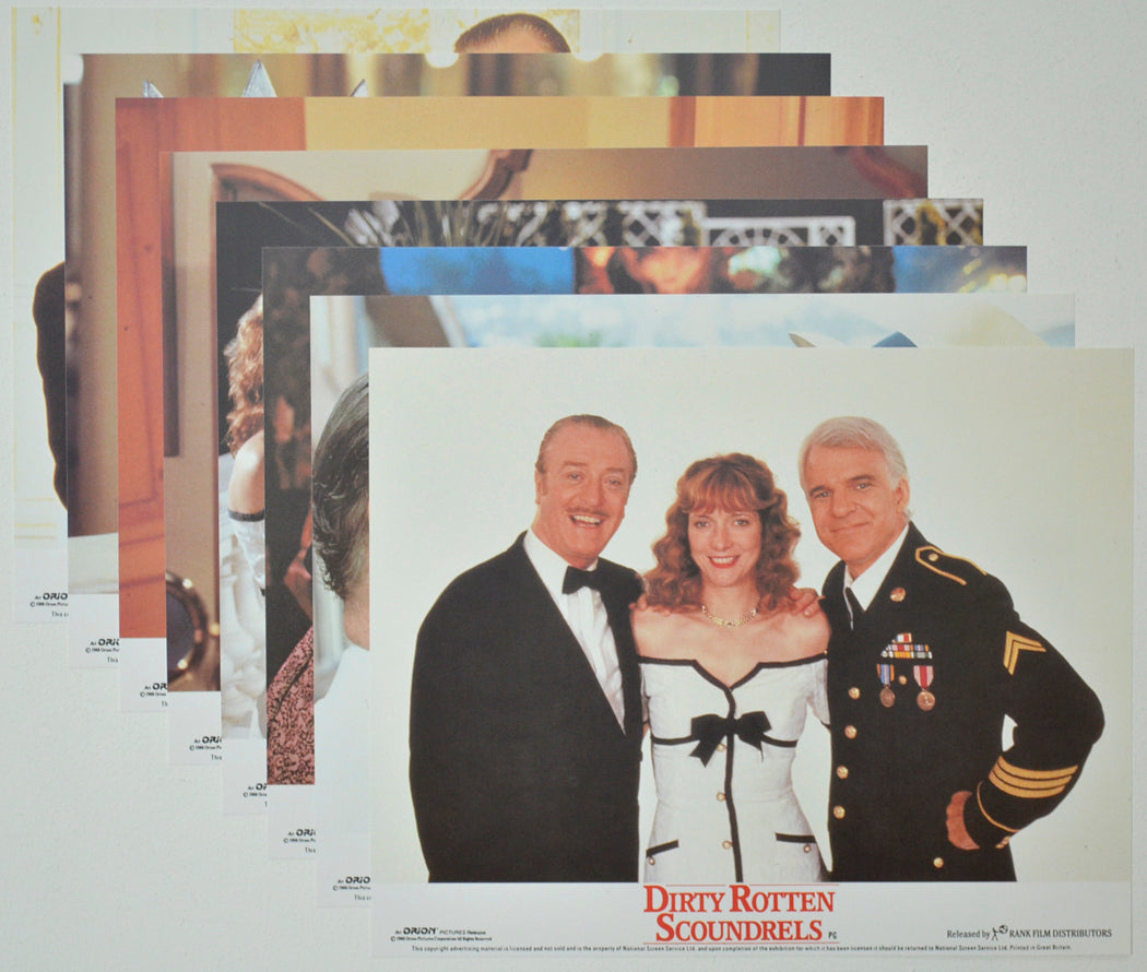 DIRTY ROTTEN SCOUNDRELS (Full View) Cinema Set of Colour FOH Stills / Lobby Cards