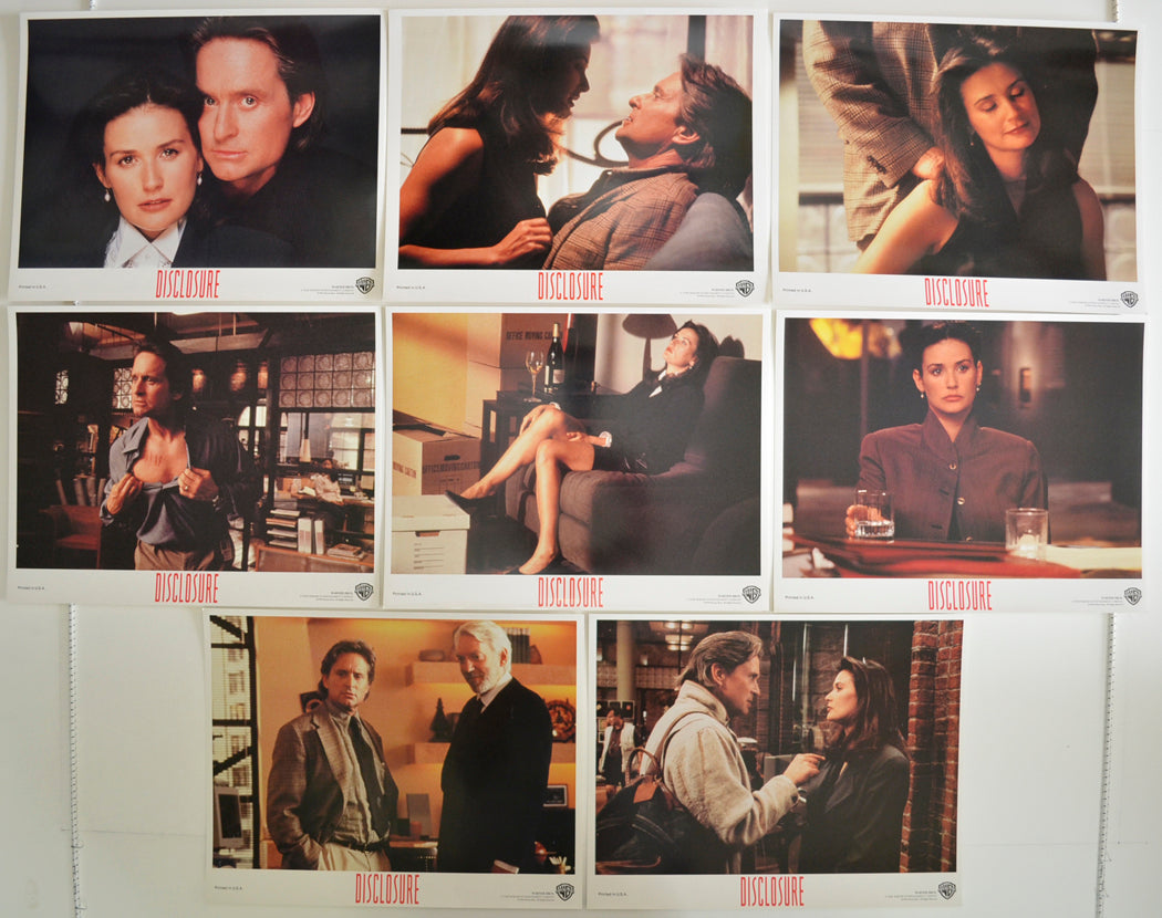 Disclosure Set of 8 Original Cinema Lobby Cards