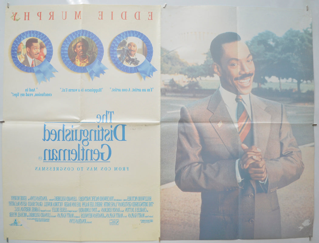 THE DISTINGUISHED GENTLEMAN (Back) Cinema Quad Movie Poster