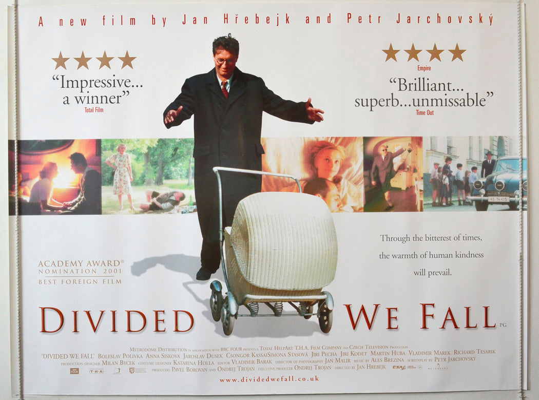 Divided We Fall (a.k.a. Musíme si pomáhat) Original British Quad Poster - Movie Poster