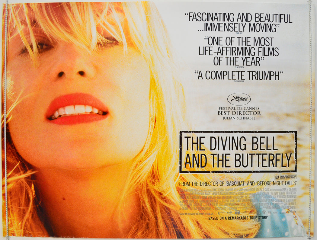 “The Diving Bell And The Butterfly” Original British Quad Poster - Fil