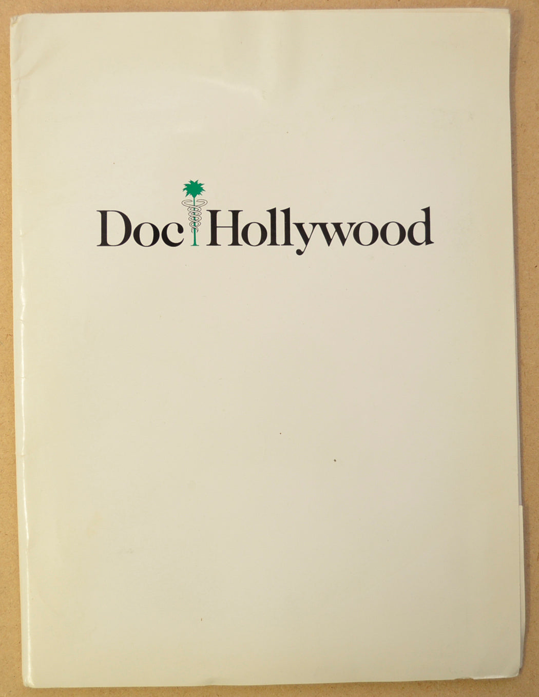 DOC HOLLYWOOD Original Cinema Press Kit – Folder