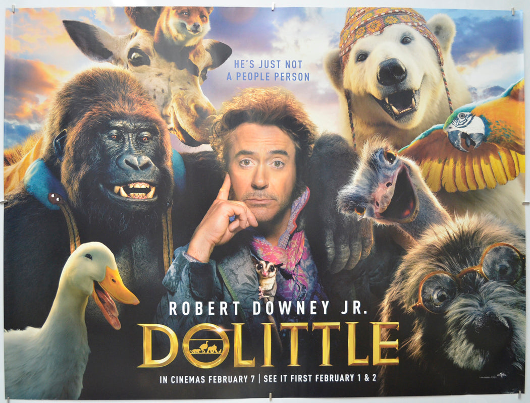 Dolittle” (Teaser Advance Version) Original Quad Poster Film