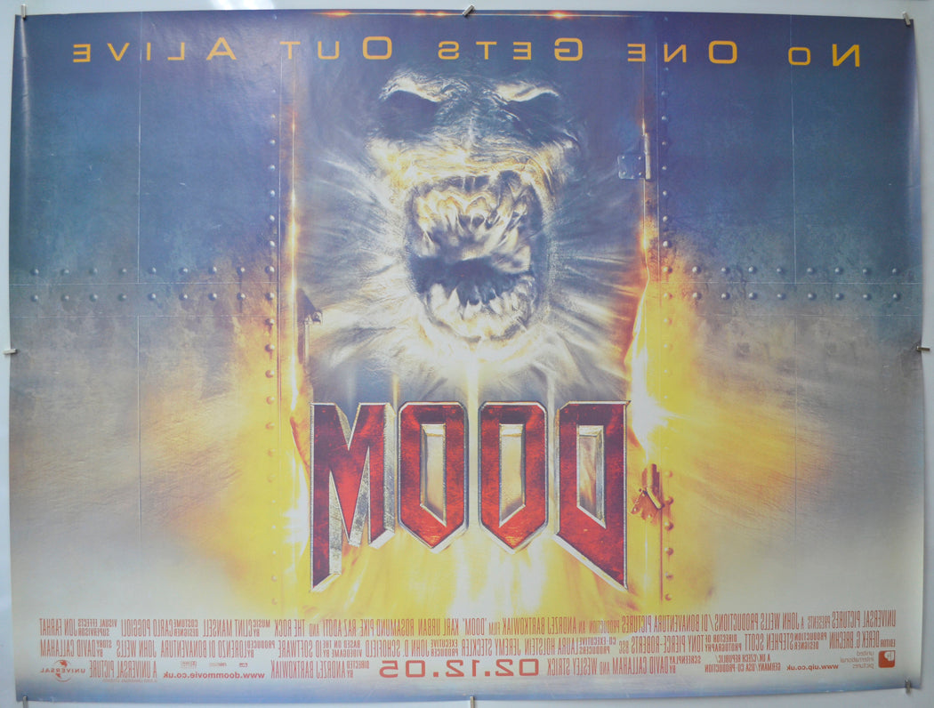 DOOM (Back) Cinema Quad Movie Poster