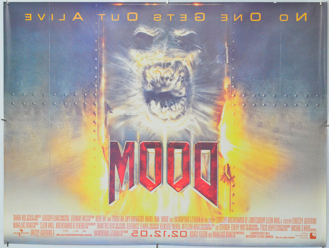 Doom (Back) Cinema Quad Movie Poster