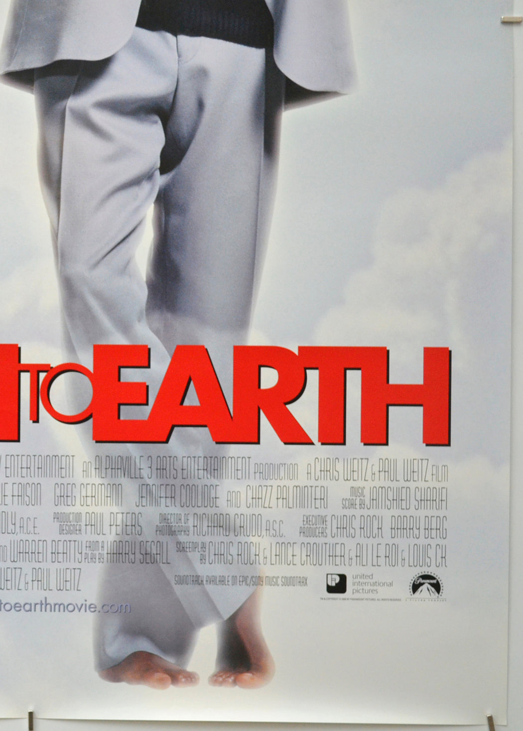 DOWN TO EARTH (Bottom Right) Cinema One Sheet Movie Poster