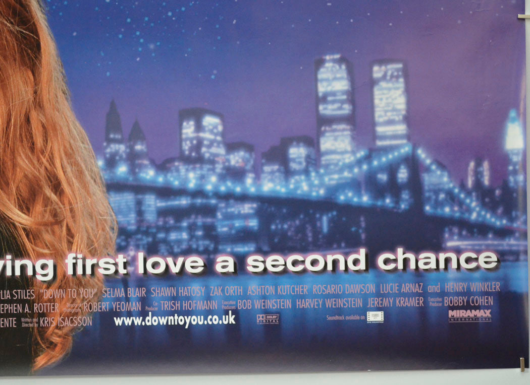 DOWN TO YOU (Bottom Right) Cinema Quad Movie Poster