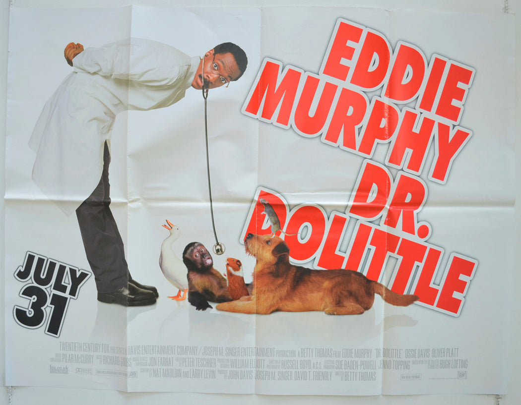 Dr. Dolittle Original Quad Poster - Film Poster - Movie Poster
