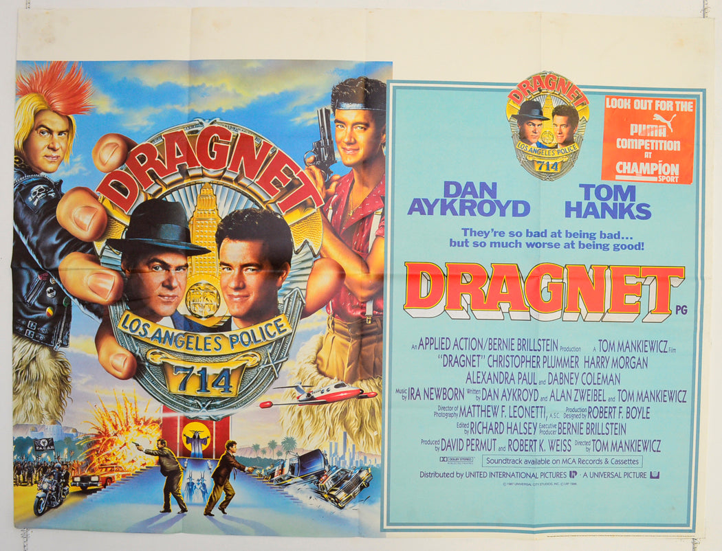 Dragnet Original Quad Poster - Film Poster - Movie Poster
