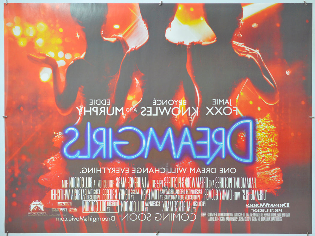 Dreamgirls (Back) Cinema Quad Movie Poster