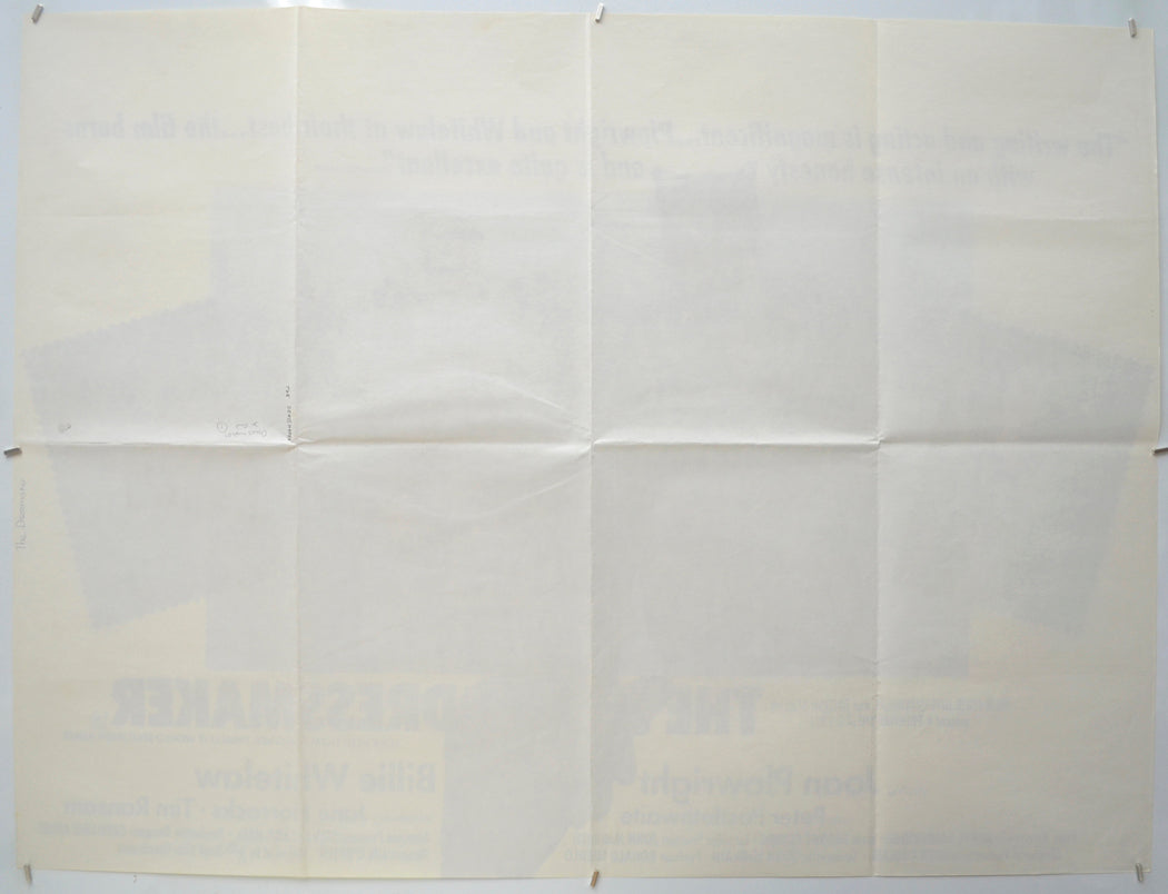 THE DRESSMAKER (Back) Cinema Quad Movie Poster