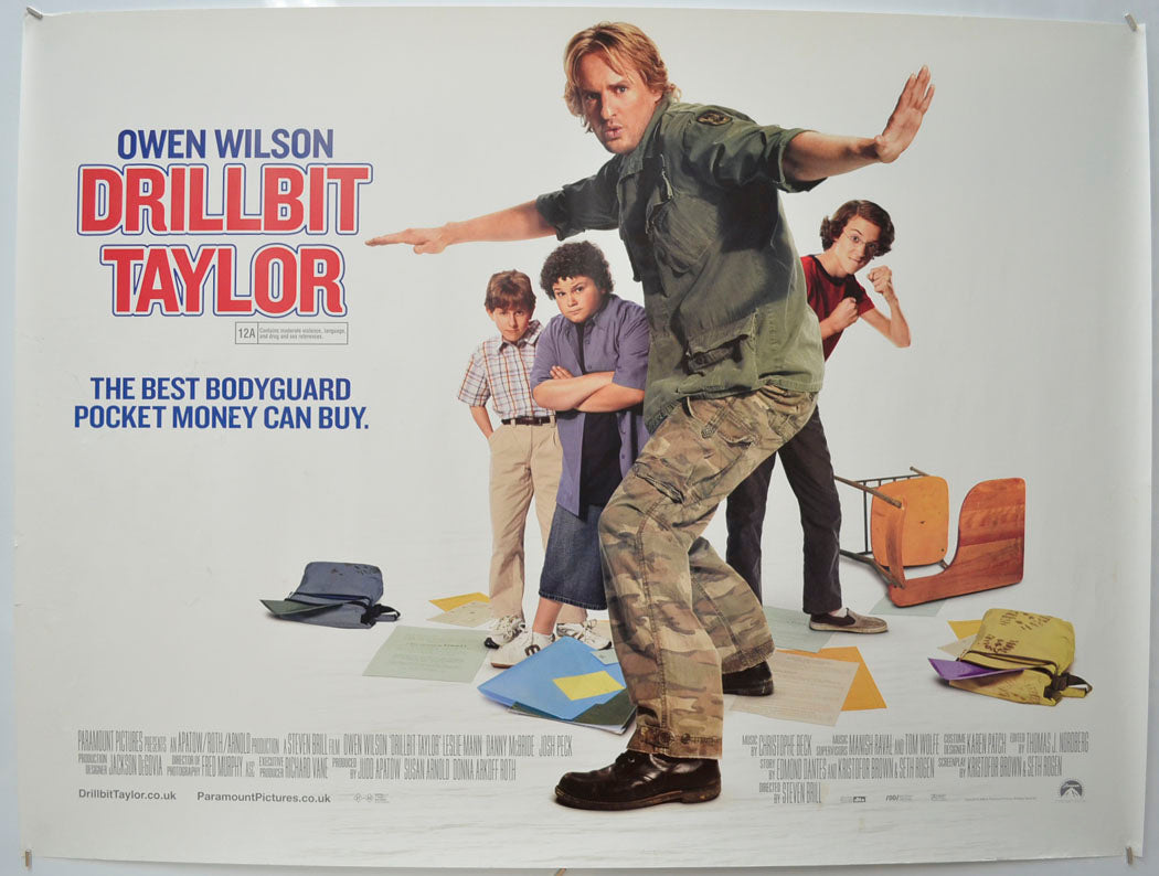 Drillbit Taylor Original Quad Poster - Film Poster - Movie Poster