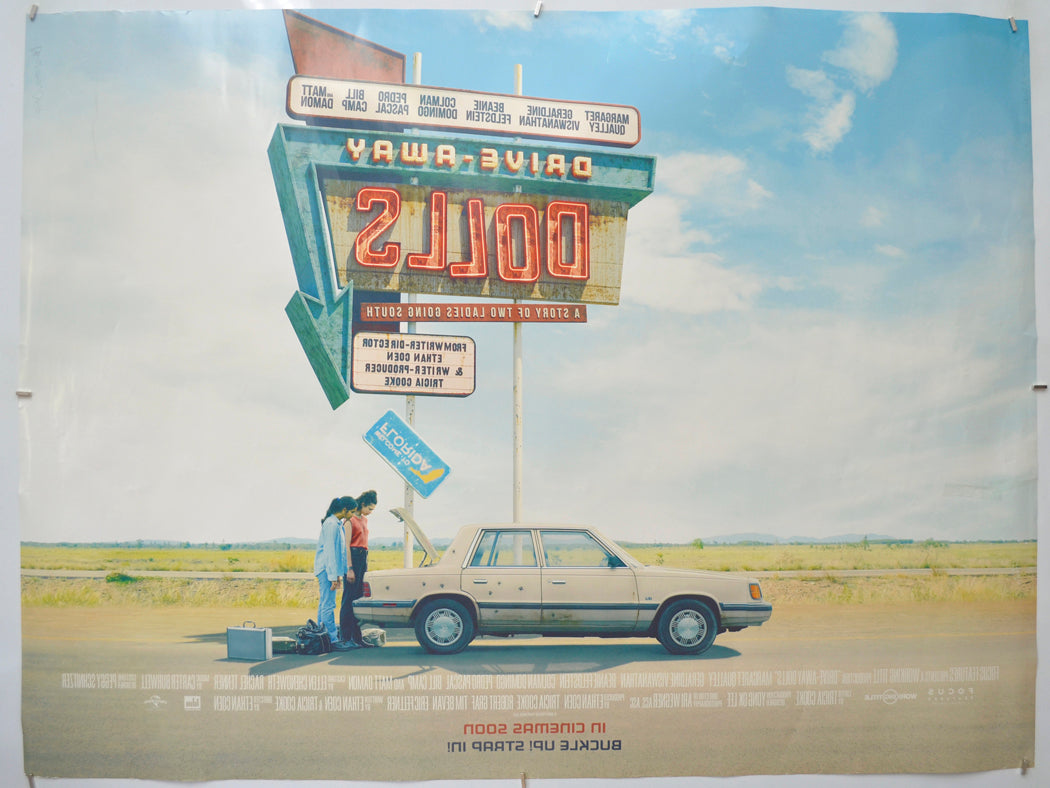 DRIVE-AWAY DOLLS (Back) Cinema Quad Movie Poster