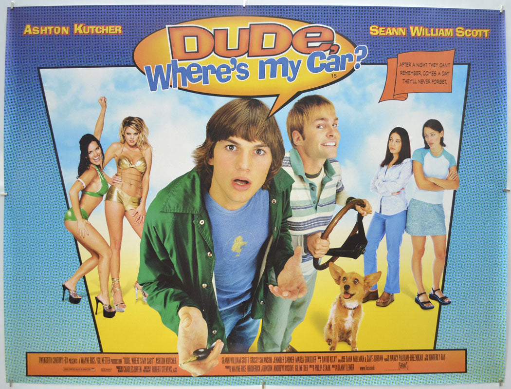 Dude Where s My Car Original Quad Poster Film Poster Movie Pos dude-where-s-my-car-original-quad-poster-film-poster-movie-pos