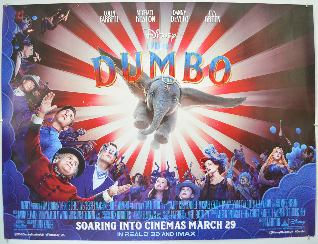 Dumbo Original Quad Poster - Film Poster - Movie Poster