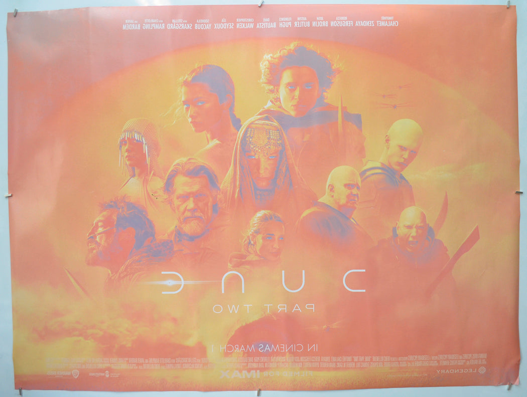 DUNE: PART TWO (Back) Cinema Quad Movie Poster