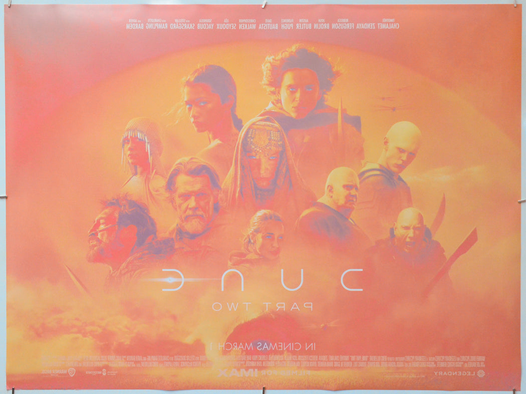 Dune: Part Two (Back) Cinema Quad Movie Poster