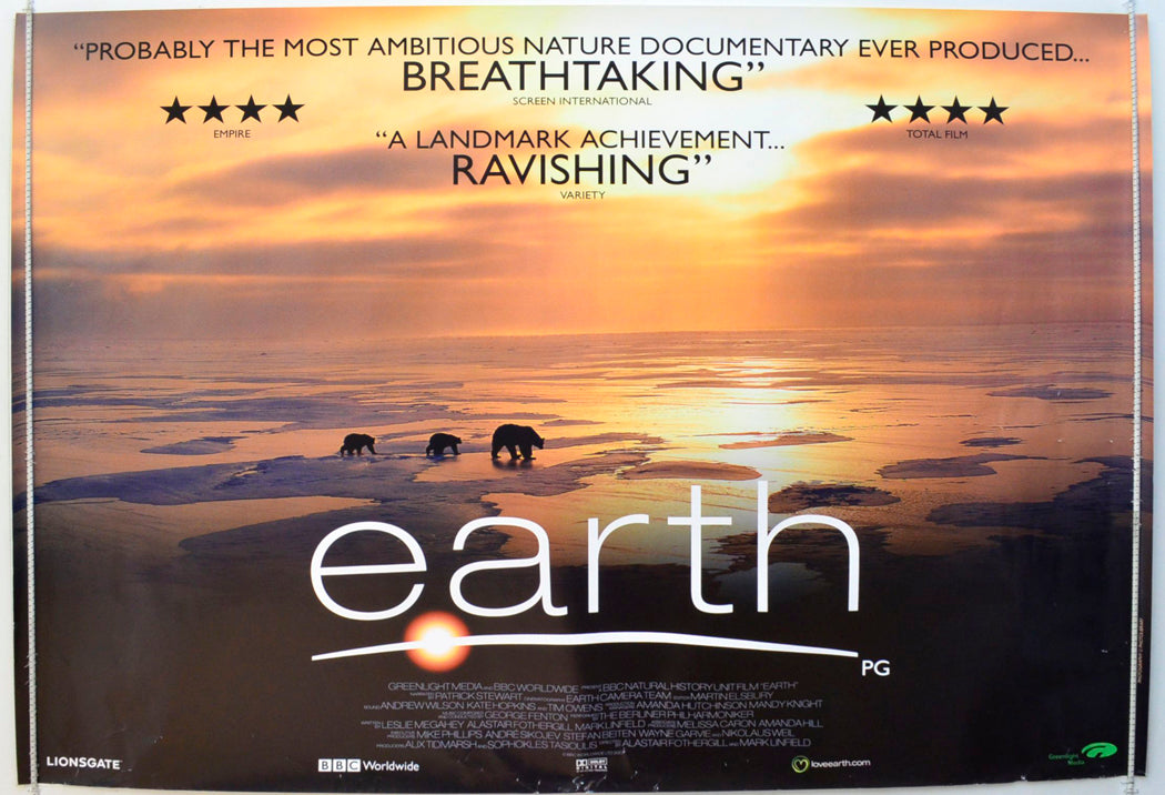 Earth Original British Quad Poster - Film Poster - Movie Poster
