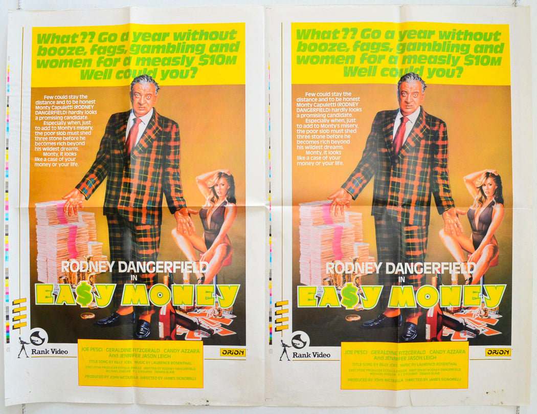 Easy Money Original British Quad Poster - Film Poster - Movie Poster