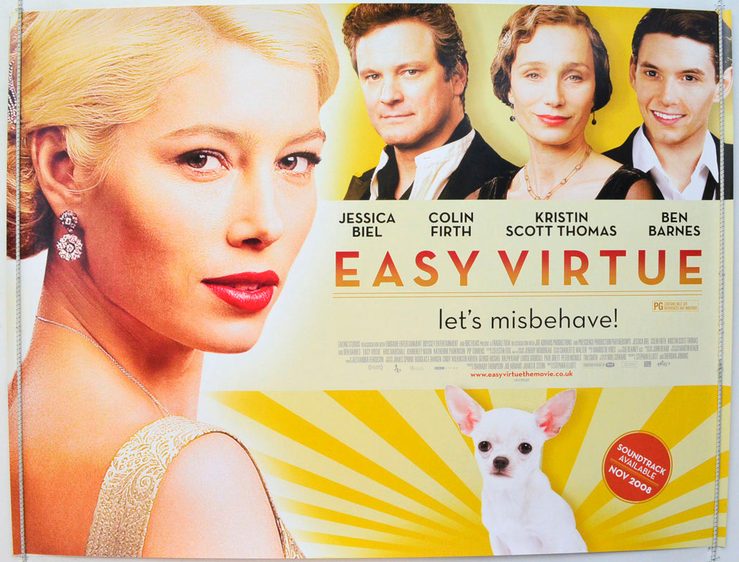 Easy Virtue Original British Quad Poster - Film Poster - Movie Poster