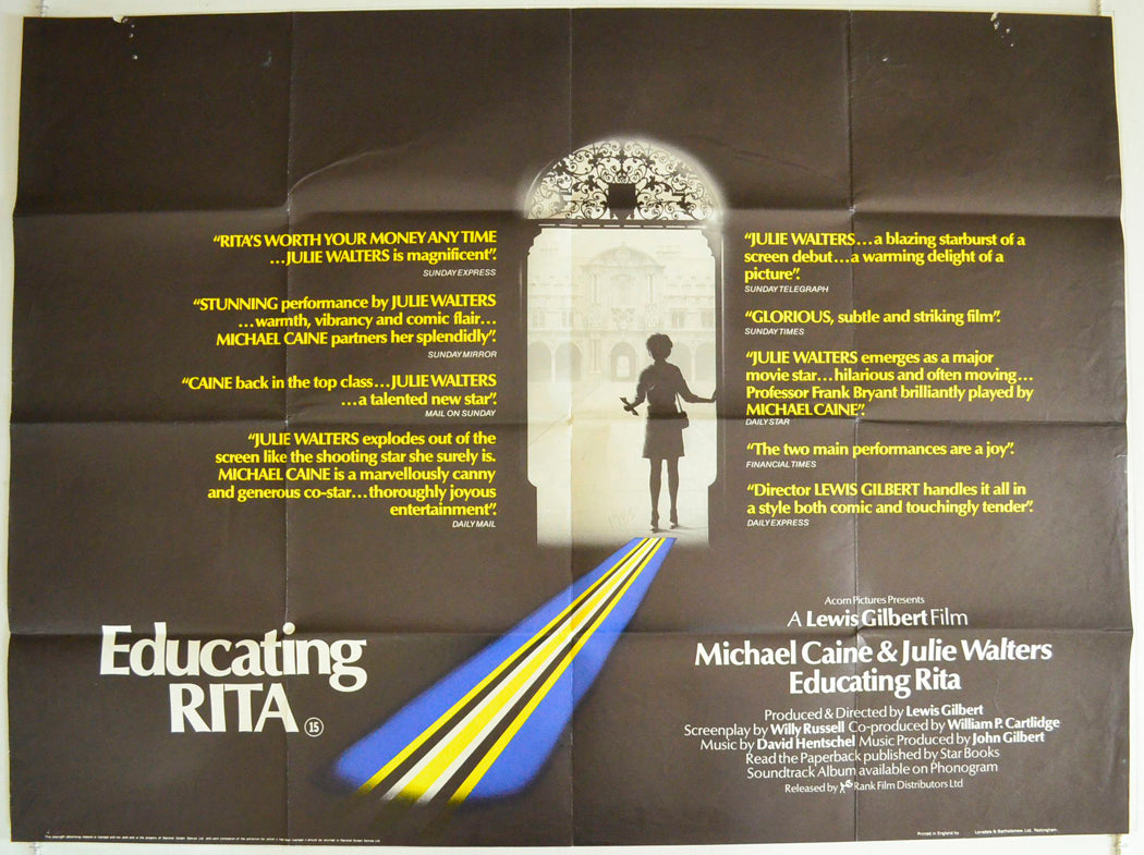 Educating Rita Original British Quad Poster - Film Poster - Movie Poster