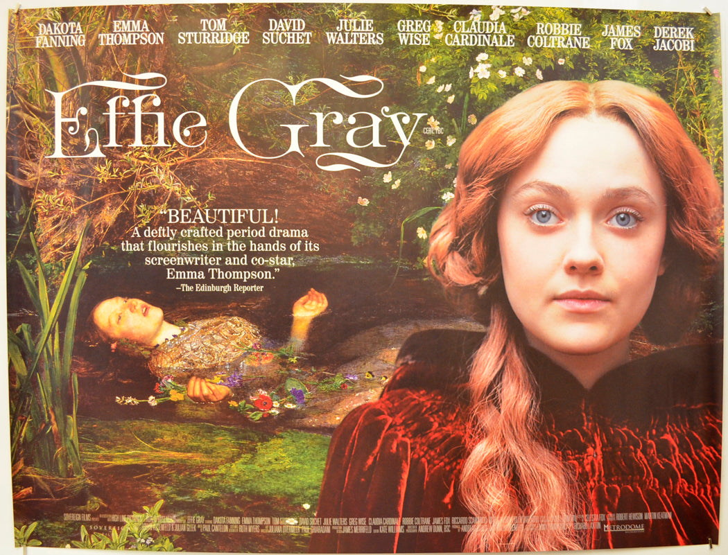 Effie Gray Original Quad Poster - Film Poster - Movie Poster