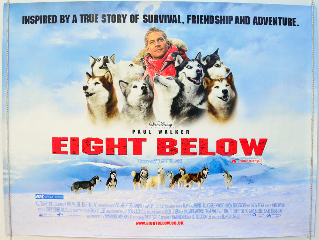 Eight Below Original British Quad Poster - Film Poster - Movie Poster
