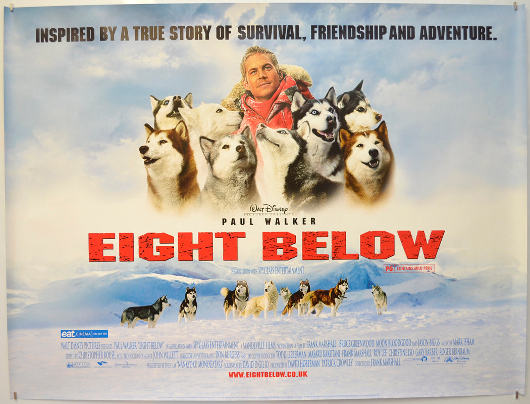 Eight Below Original Quad Poster - Film Poster - Movie Poster