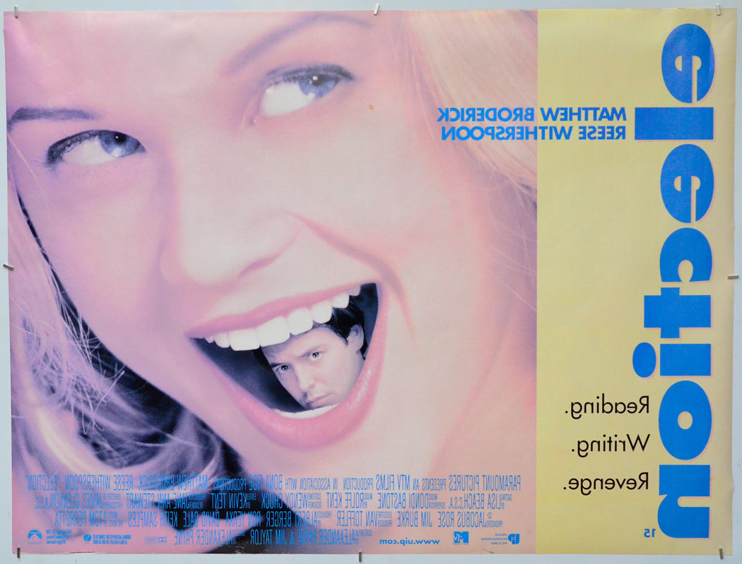 Election (Back) Cinema Quad Movie Poster