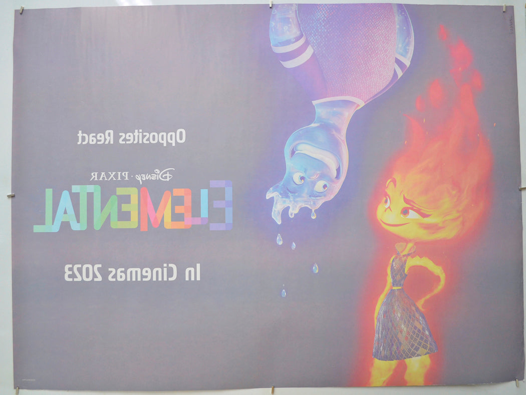 ELEMENTAL (Back) Cinema Quad Movie Poster