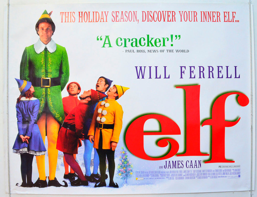 Elf Original British Quad Poster - Film Poster - Movie Poster