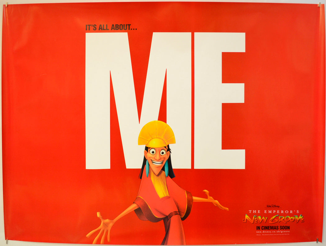 The Emperor's New Groove (Red Teaser / Advance Version) Original Quad Poster - Film Poster - Movie Poster