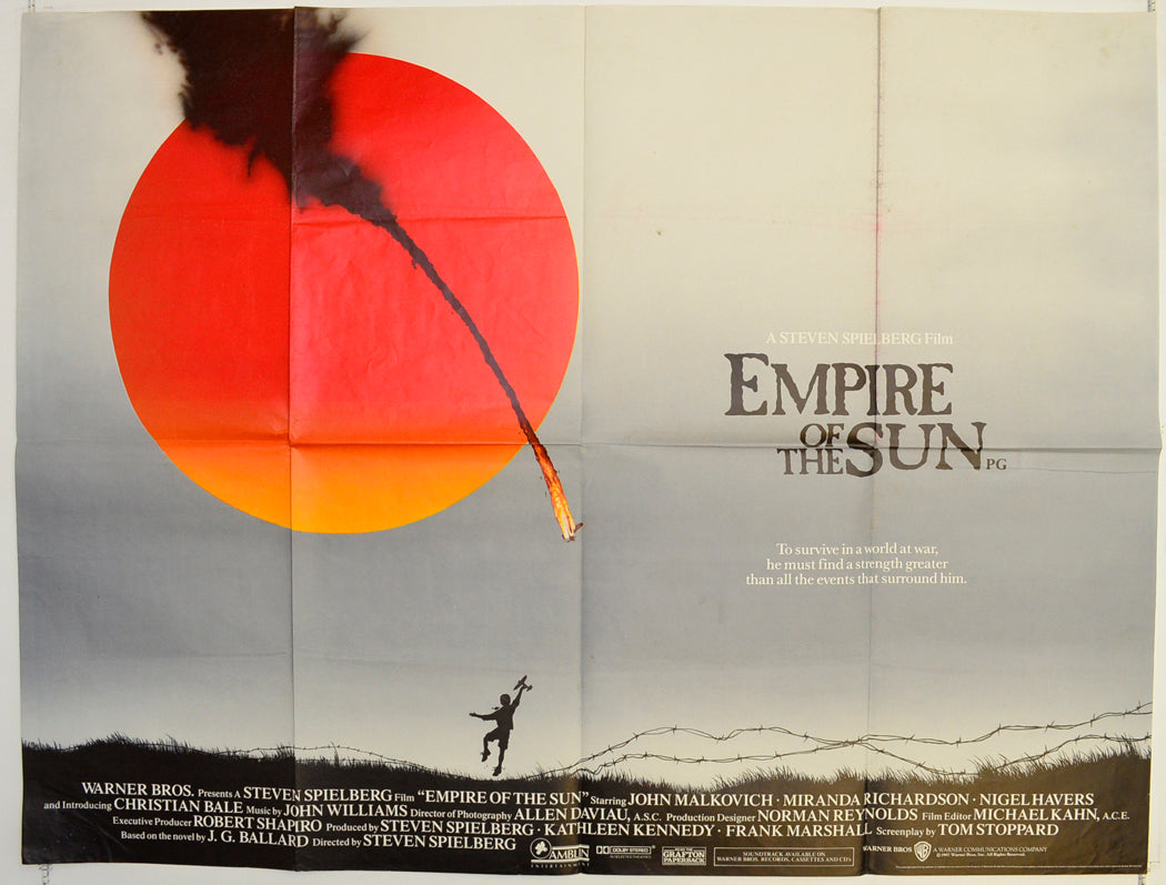 Empire Of The Sun Original Quad Poster - Film Poster - Movie Poster