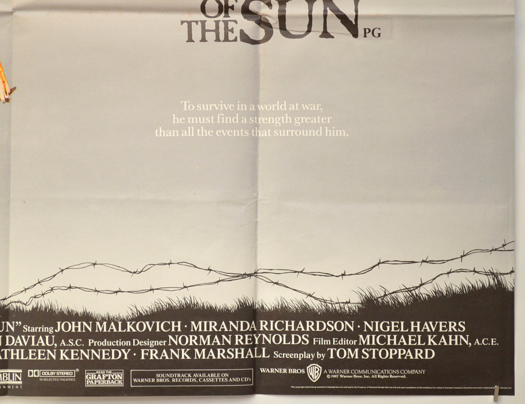 EMPIRE OF THE SUN (Bottom Right) Cinema Quad Movie Poster