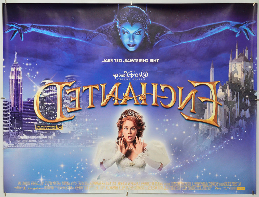 Enchanted (Back) Cinema Quad Movie Poster
