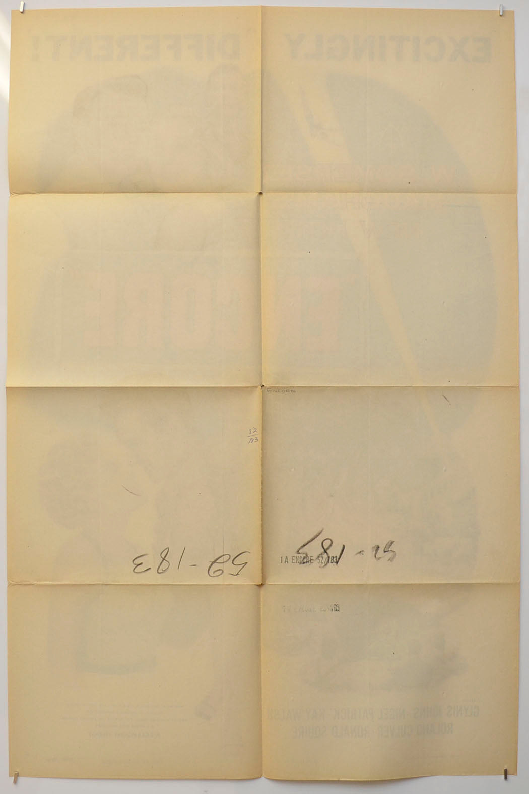 ENCORE (Back) Cinema One Sheet Movie Poster