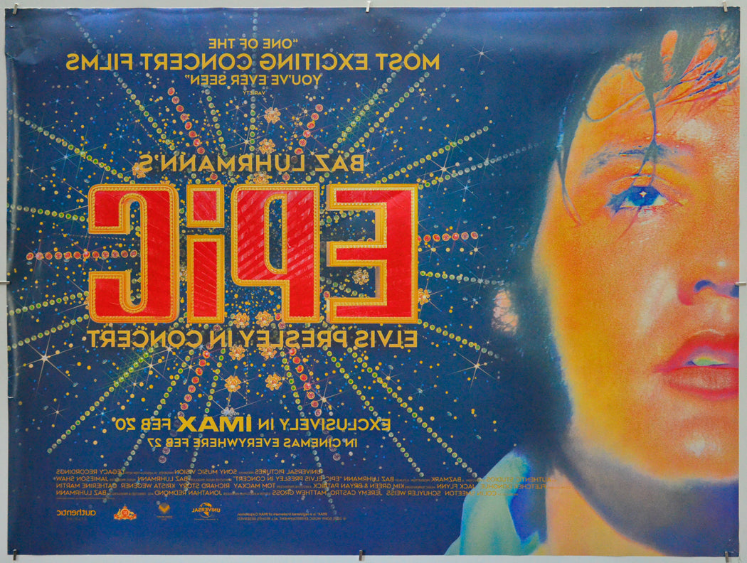 Epic: Elvis Presley in Concert (Back) Cinema Quad Movie Poster