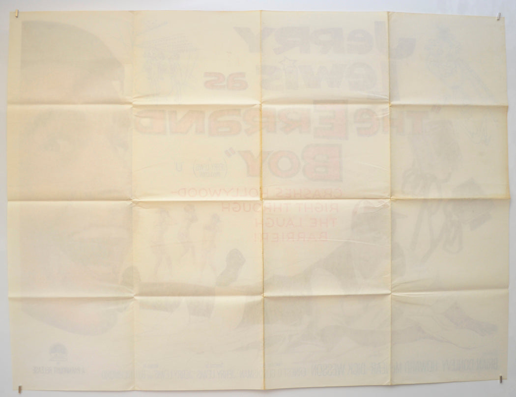 THE ERRAND BOY (Back) Cinema Quad Movie Poster