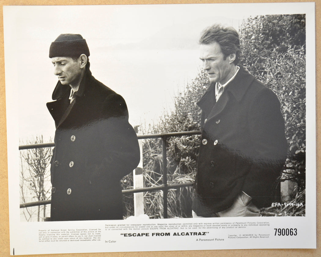 ESCAPE FROM ALCATRAZ (Still 2) Cinema Black and White Press Stills